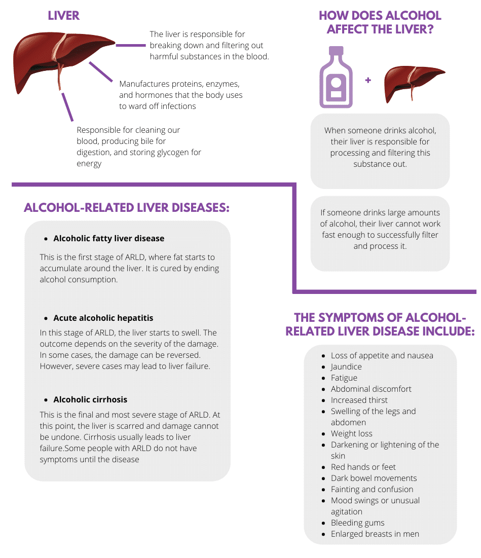 Alcohol-Related Liver Disease: Signs, Symptoms, & Treatment