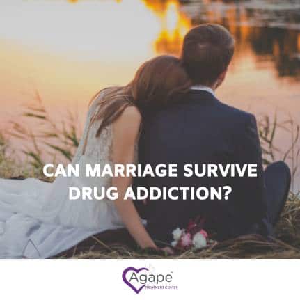 couple whose marriage is suffering due to drug addiction