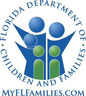 Florida Department of Children and Families logo featured on Agape Treatment Center website.