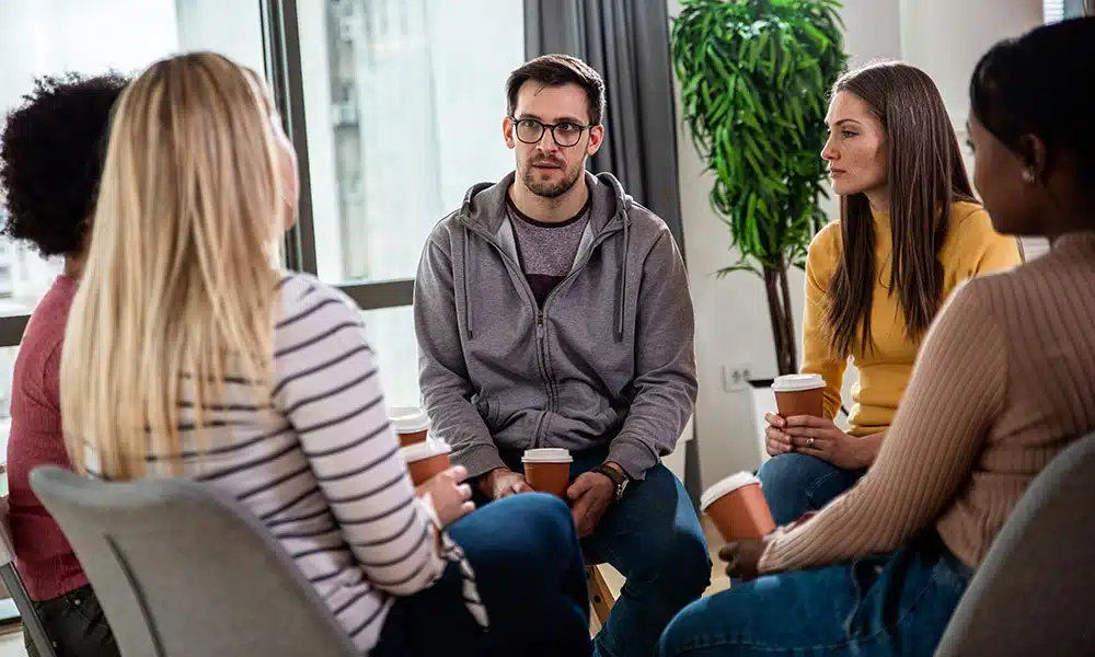 individual and group therapy while maintaining family, work, and/or school responsibilities.